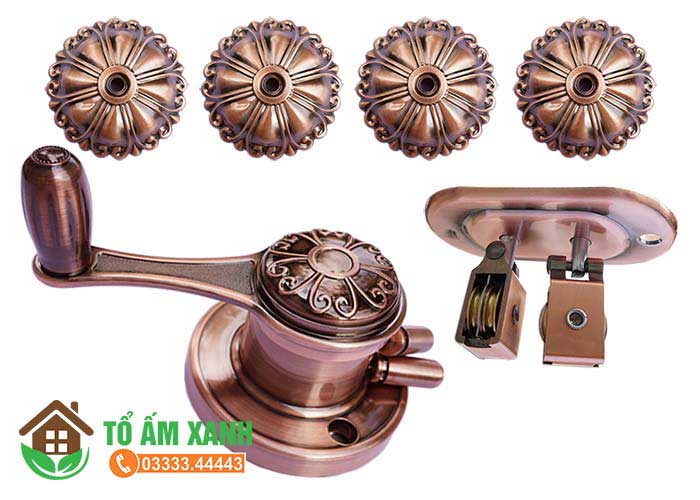 Trọn bộ Giàn phơi thông minh Hòa Phát H005 - màu đồng đỏ